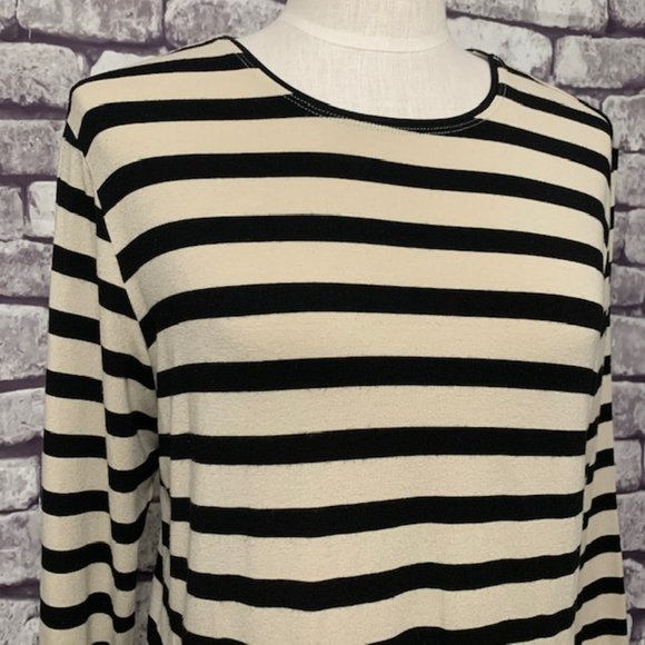 Chico's Striped Top Size Large - Picture 2 of 9